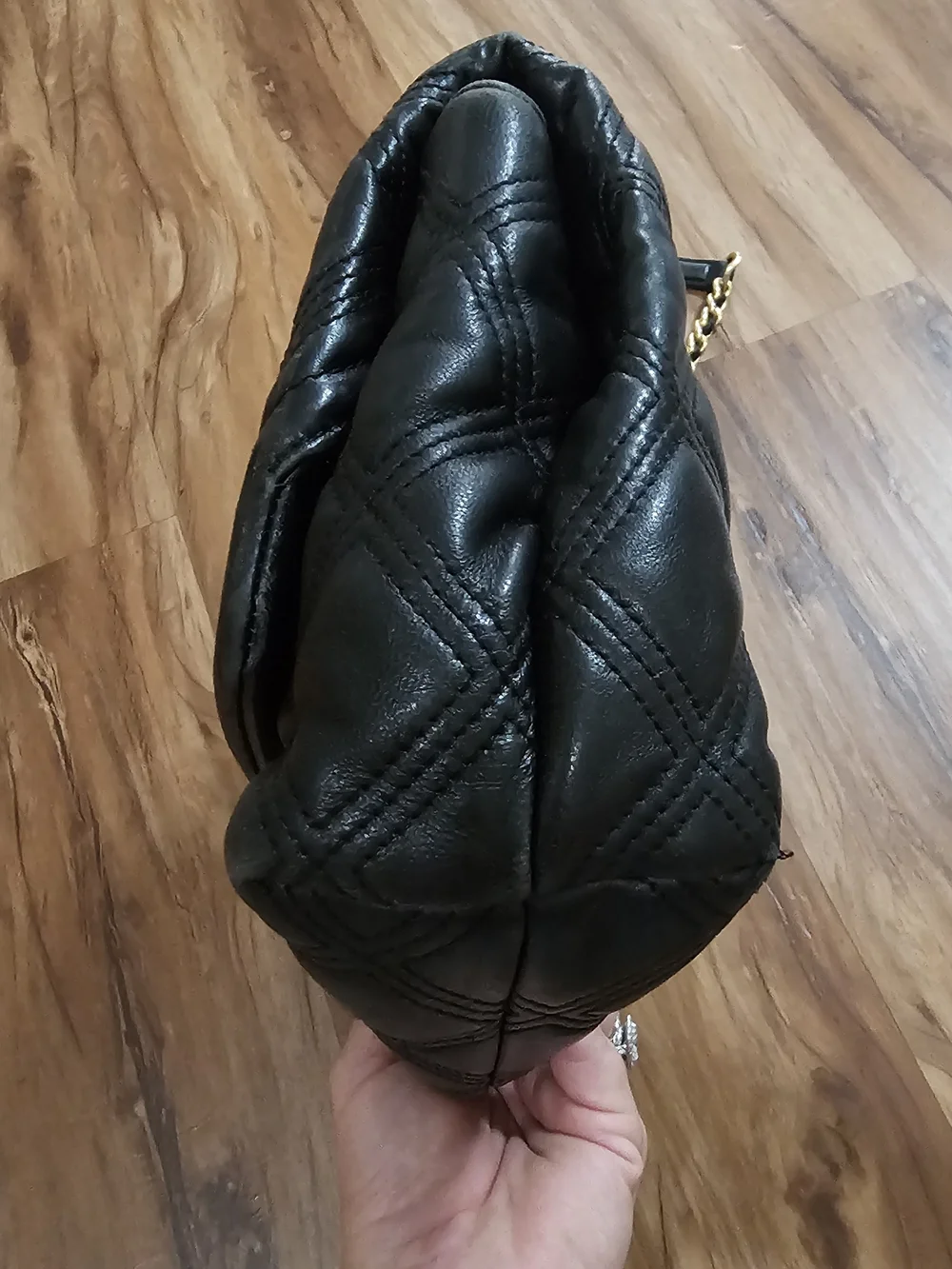Tory Burch Black Quilted Leather Chain-Handle Shoulder Bag